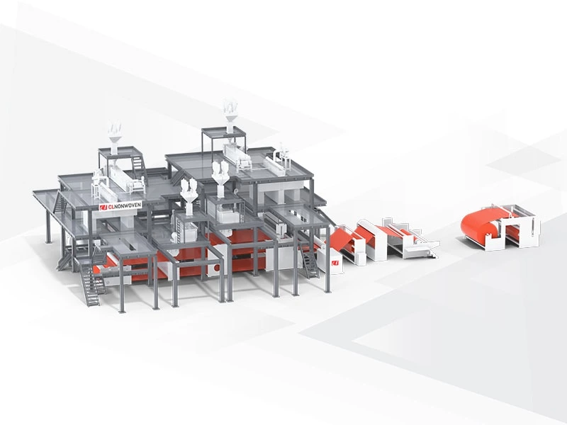 Spunmelt Four Beam SMMS  Line