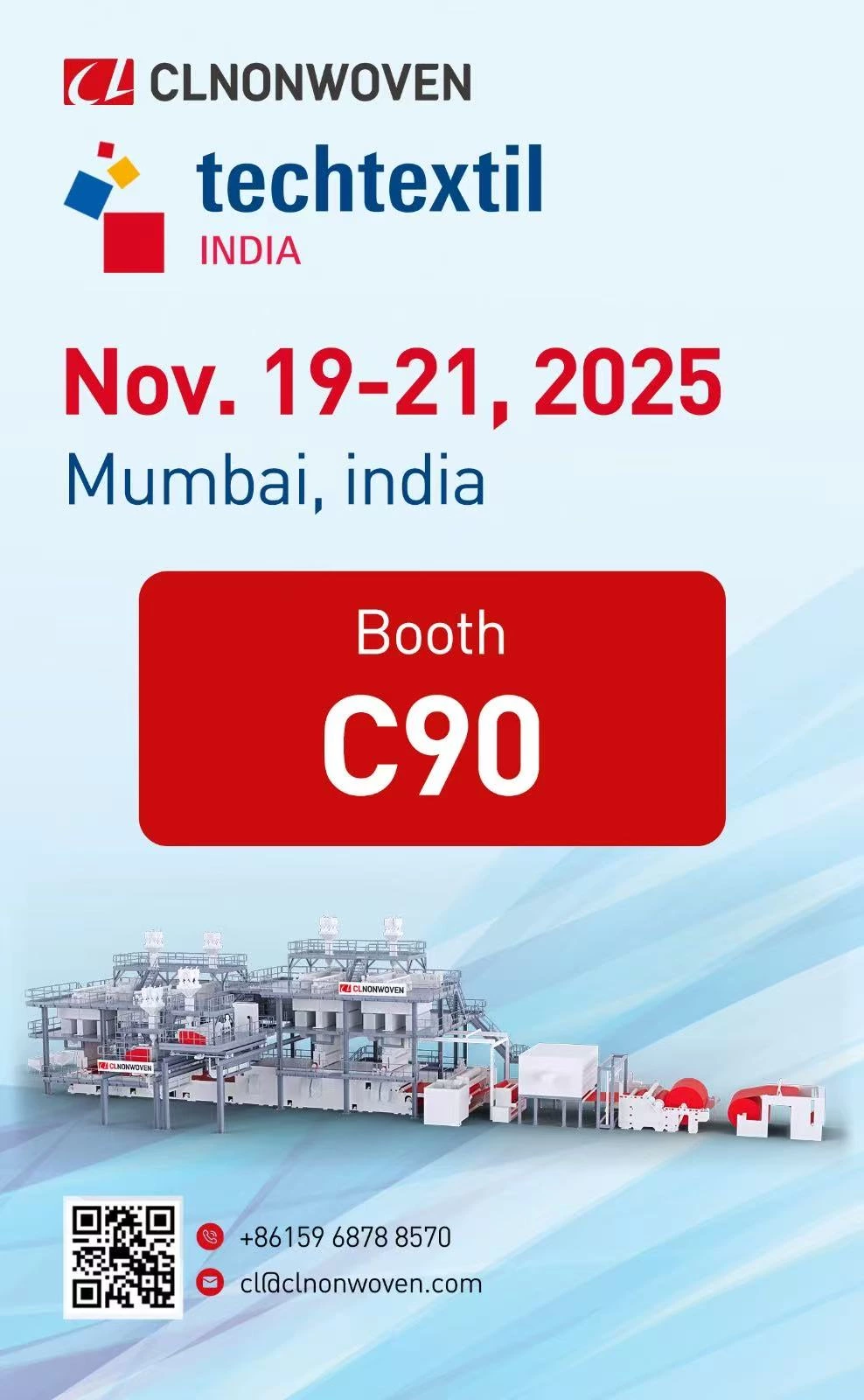 CL Nonwoven’s Exhibition Schedules for November