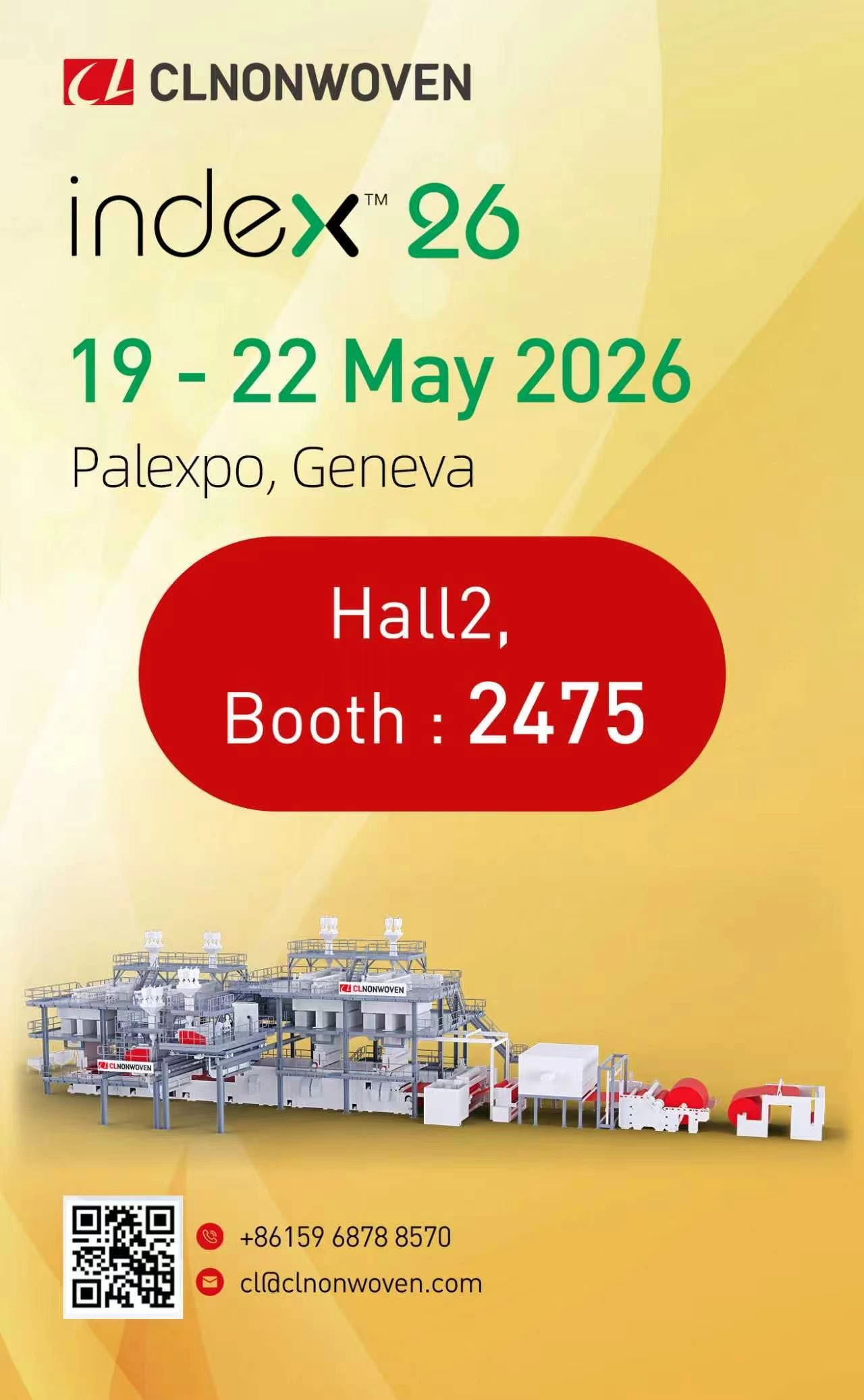 CL Nonwoven at INDEX 2026 – Geneva