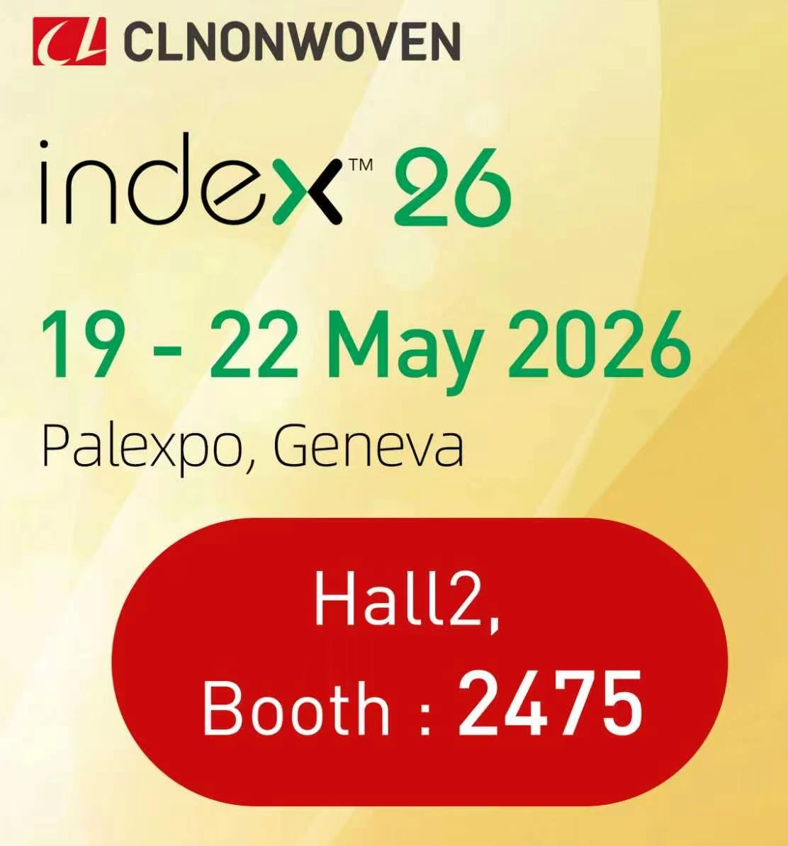 CL Nonwoven at INDEX 2026 – Geneva